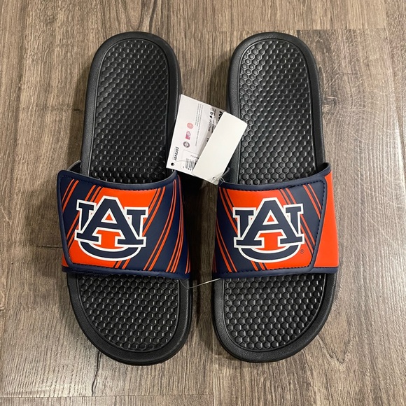 FOCO NCAA College Team Logo Shower Sport Legacy Slide Flip Flop Sandals AUBURN - Picture 2 of 6